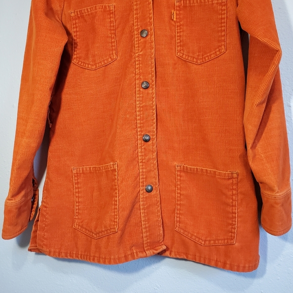 *RARE* Vintage 1970's Levi's Orange Corduroy Jacket - Picture 3 of 10